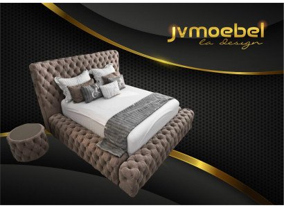 Bett Textil Schlafzimmer Möbel Luxury Moderne Betten Chesterfield Boxspring Neu