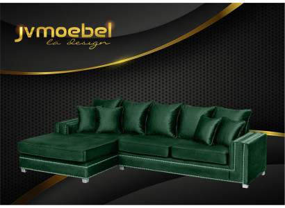 Ecksofa L-form Textil Luxus Design Wohnlandschaft Polster Couch Couchen Möbel