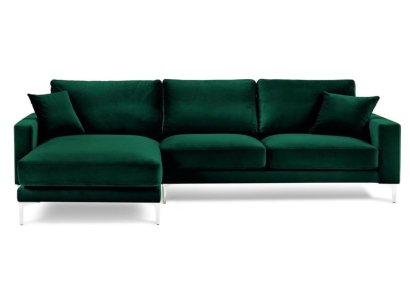 Loft Sofa Luxus Eckcouch Möbel Eckgarnitur Samt Couchen sofas grün Wohnzimmer