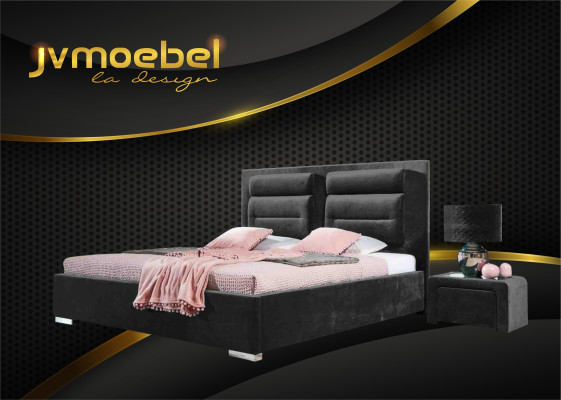 Luxus Boxspring Bett Doppel Design Stoff Hotel Grüne Betten Schlafzimmer Möbel