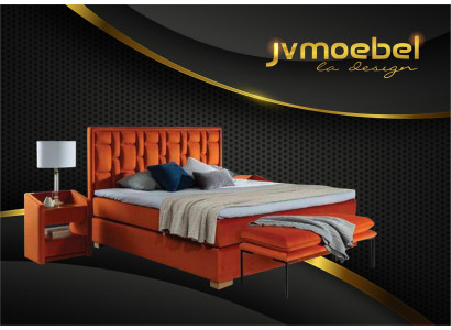 Bett Textil Schlafzimmer Möbel Moderne Betten 140x200 Bettgestell Boxspring Neu