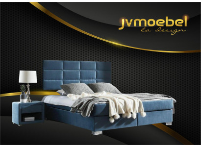 Bett Textil Schlafzimmer Design Möbel Moderne Luxus Betten Bettgestell Stoff Neu