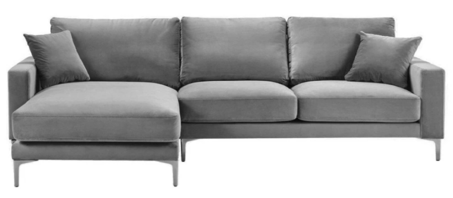 Ecksofa Grau xxl Big Textill Stoff Chesterfield Sofas Kreative Möbel Wohnzimmer