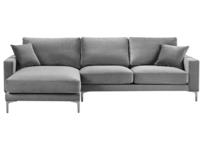 Ecksofa Grau xxl Big Textill Stoff Chesterfield Sofas Kreative Möbel Wohnzimmer