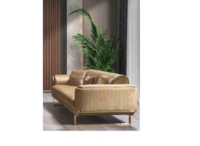 Luxus dreisitzer sofa couch moderne couchen textil stoff sofas 234cm