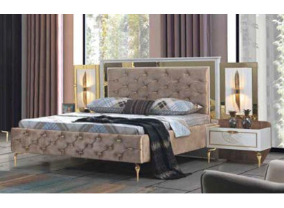 Chesterfield Bett Polster Design Luxus Doppel Hotel Italienische