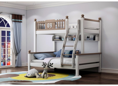 Doppelstock Bett Etagen Betten Hochbett Echtes Holz Kinder & Jugend Zimmer Neu