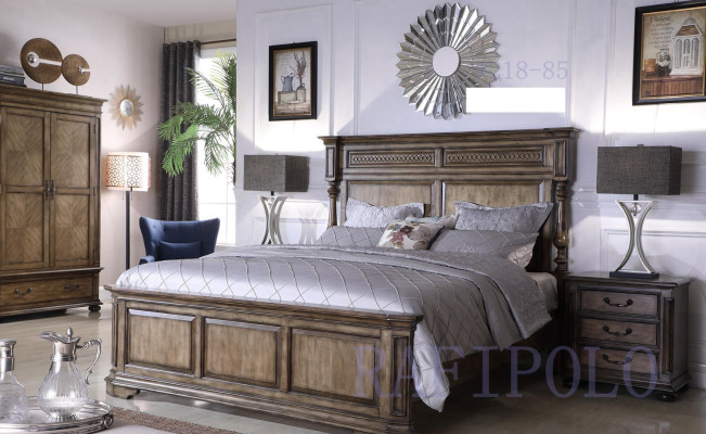 Landhaus Designer Möbel Bett Doppel Schlafzimmer 180x200cm Betten Gründerzeit