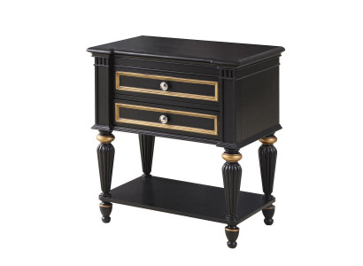 Nachttisch Grau Modern Design Möbel Holz Luxus Bestelltisch Tisch Schlafzimmer