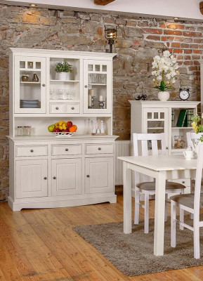 Anrichte Landhaus Stil Kommoden Sideboard Möbel Bauern Schrank Kommode Echtholz