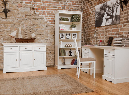 Sekretär Set Kolonial Stil Schreibtisch Schrank Regal Tisch Holz Tische Neu 3tlg