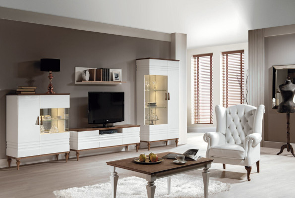 Großer Tisch Esstisch Holztisch Konferenztisch Ausziehbar 220cm Model TO-S1
