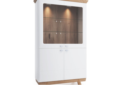 Moderner Vitrinen Schrank Wohnzimmer Hochschrank Hotel Aktenschrank Aspen AS-W2