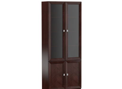 System Büro Möbel Vitrine Aktenschrank Klassischer Holz Schrank Regal