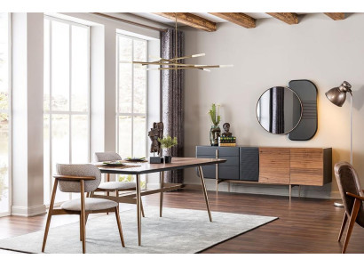 Luxus Sideboard Spiegel Kommode Lowboard Esszimmermöbel Set Brandneu