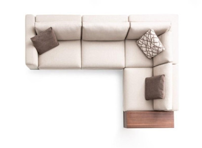 Sofa Ecksofa Stoffsofa L Form Stoff Sofas Grau Modern Tisch Wohnzimmer