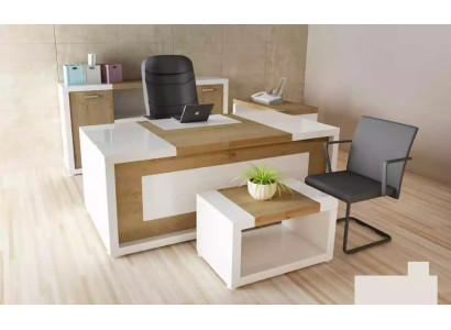 Eckschreibtisch Bürotisch Schreibtisch Couchtisch Aktenschrank Büromöbel 3tlg.