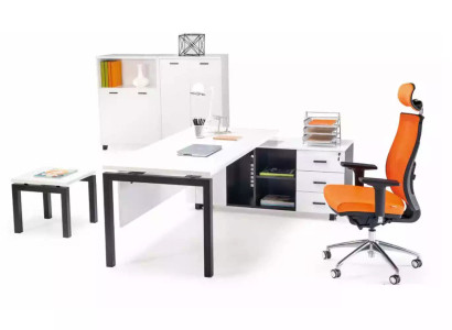 Büromöbel Einrichtung Schreibtisch Aktenschrank Couchtisch 4 tlg. Set