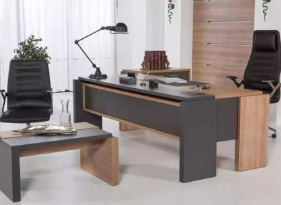 Schreibtisch Set Aktenschrank Schrank mit Couchtisch Büroeinrichtung 3tlg.