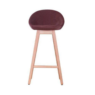 Modern Lila Stuhl Designer Barhocker Holzstuhl stilvoll Luxus Möbel Hocker