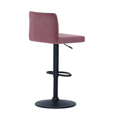 Modern Rosa Stuhl Designer Barhocker Textil stilvoll Luxus Möbel Hocker