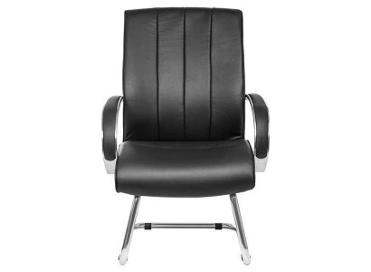 Chefsessel Leder gepolstert Schwarz Bürostuhl Computerstühle Stuhlmöbel Neu