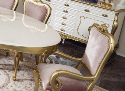 Sessel Stuhl mit Armlehne Esszimmerstuhl Holz Lehnstuhl Design Sessel