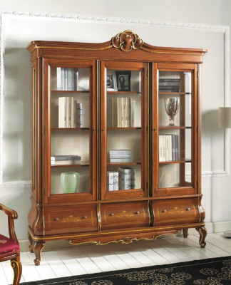 Vitrine Schrank Bücher Regal Anrichte Klassische Italienische Möbel Regale Holz