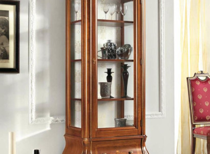 Vitrine Glasschrank Holz Schränke Wohnzimmer Vitrinen Italienische Luxus Möbel