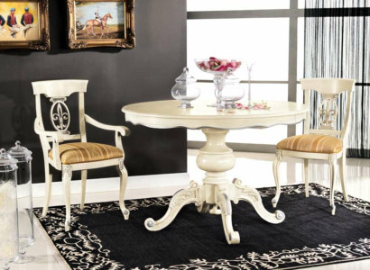 Möbel Essgarnitur Tisch 2 Stühle Esstisch Set 3 tlg. Esszimmer klassische Möbel