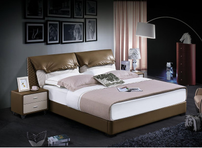 Klassisches 3 tlg. Schlafzimmer Set Klassisches Bett + Nachttisch Doppelbett Neu