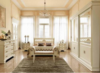 Schlafzimmer Set Design Modern Luxus Bett + 2x Nachttisch Massivholz