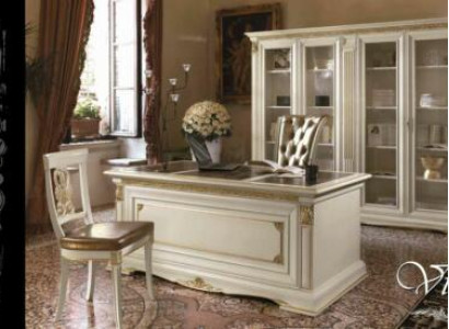 Arbeitszimmer Büro Möbel Tisch Schrank Stuhl 3tlg Set Massivolz