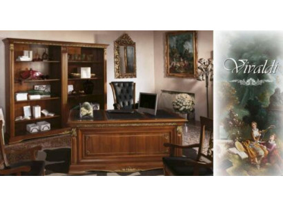 Büroeinrichtung Arbeitszimmer Chef 2tlg. Set Schreibtisch + Aktenschrank Tisch Massivholz