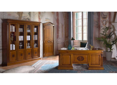 Schreibtisch Büro Tisch Edle Holz Tische Barock Rokoko Antik Stil 185x90cm