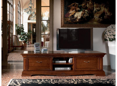 Design Kommode Anrichte Side Low Board Schrank Wohnzimmer RTV Regal Luxus Holz Neu