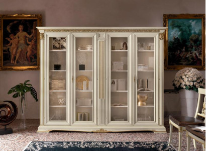 Vitrine Schrank Vitrinen Wohnzimmer Schaufenster Schränke Design Barock Rokoko Massivholz