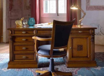 Luxus Washington Büro Set Italienische Möbel Büro 3tlg. Barock Rokoko Massivholz