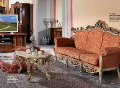 Sofa Barock Rokoko Dreisitzer 3 Sitzer Couch Polster Sofas Couchen Massivholz