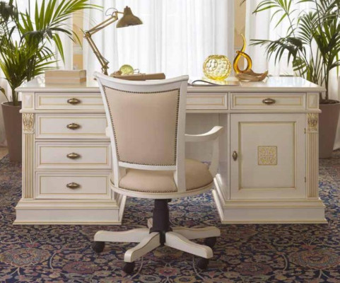 Luxus Schreibtisch Tisch Office Büro Antik Stil Rokoko Barock Schreibtische Neu