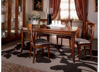 Esstisch Tisch Gruppe Esszimmer Wohnzimmer Holz Rokoko Barock Italien Möbel