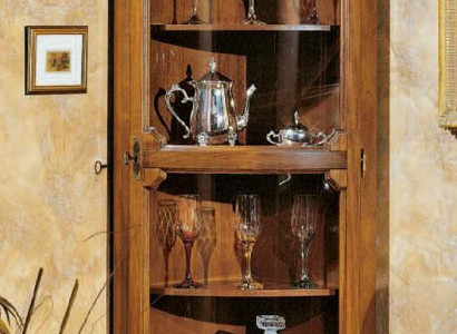 Schränke Holz Vitrinen Glas Schrank Echtholz Vitrine Wohnzimmer Möbel Anrichte