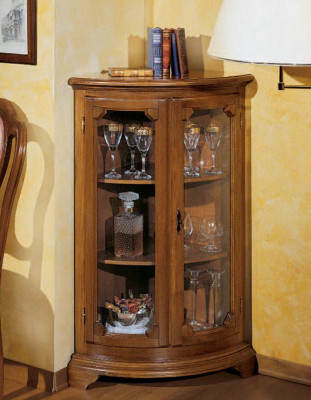 Vitrine Italienische Luxus Möbel Vitrinen Anrichte Schrank Glas Design Schränke
