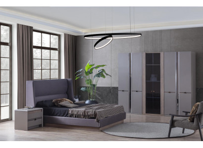 Schlafzimmer Set Bett Kleiderschränke Schrank Betten 2x Nachttische 4tlg.