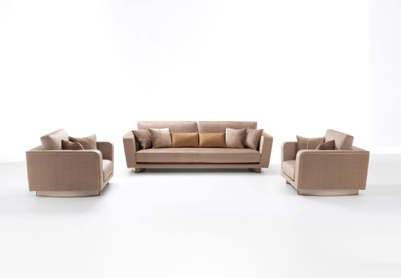 Sofagarnitur 3+1+1 Sitzer Set Design Sofa Polster Couchen Couch Klassisch 3 tlg.