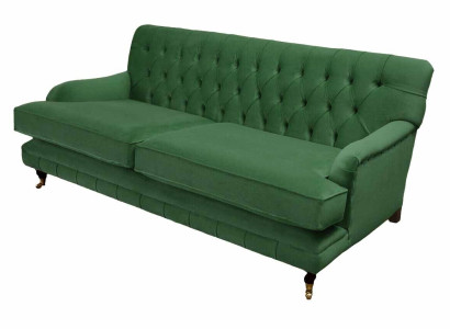 Chesterfield 3 Sitzer Designer Sofa Couch Polster Luxus Couchen Textil