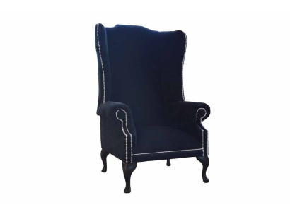 Chesterfield Ohrensessel Design Luxus Stoffsofas Textil 1 Sitzer Polster