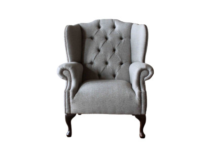 Luxus Polster Klassische Chesterfield Sessel Ohrensessel Einsitzer Neu