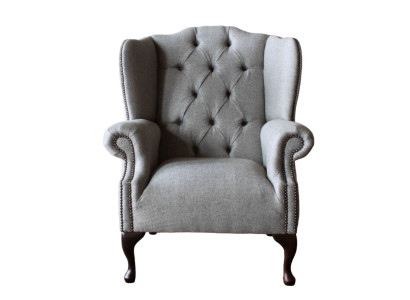 Luxus Polster Klassische Chesterfield Sessel Ohrensessel Einsitzer Neu