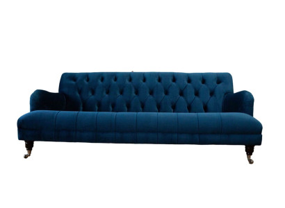 Chesterfield Design Luxus Polster Sofa Couch Sitz Garnitur Textil Neu